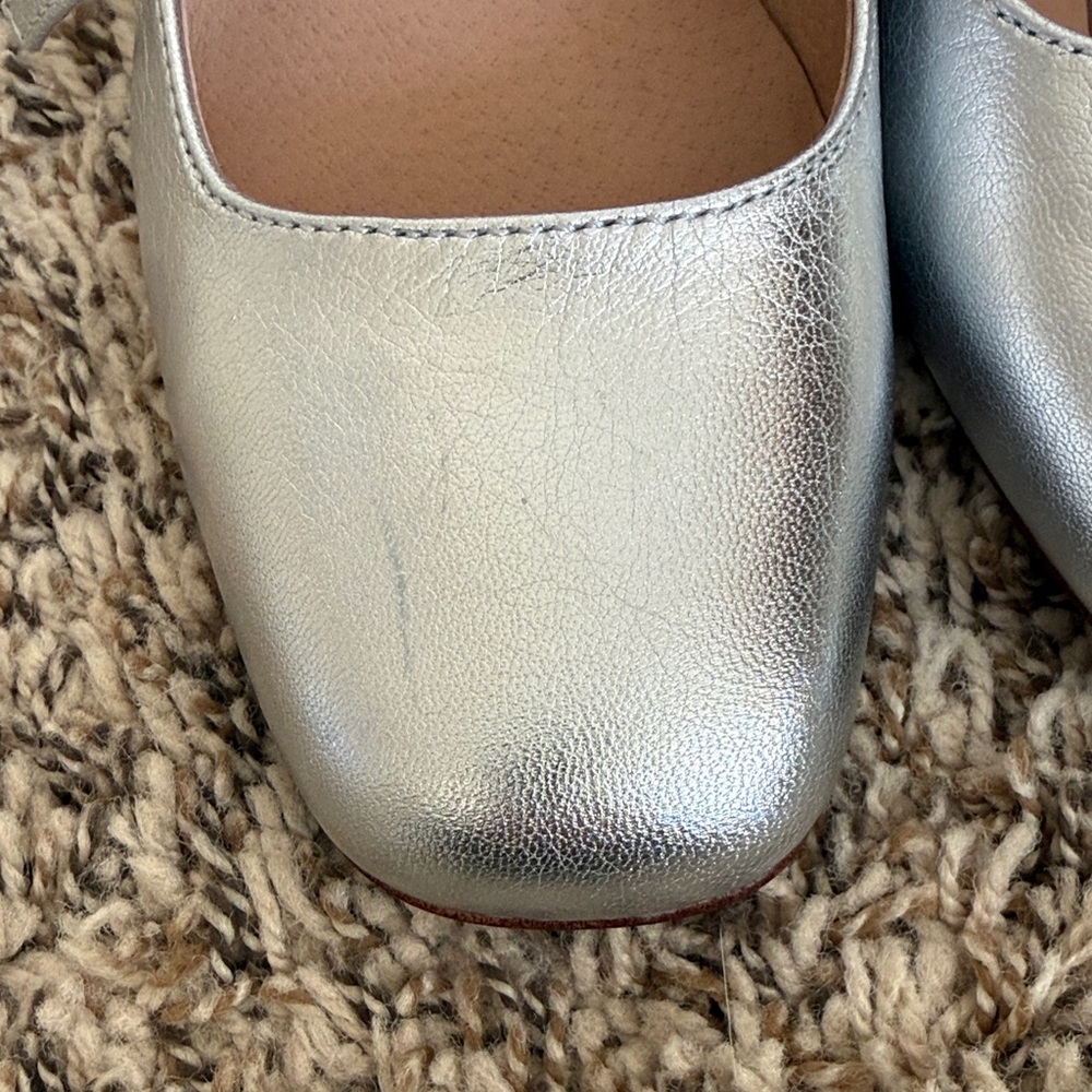 Madewell Nettie Silver Mary Jane’s with Straps - Picture 2 of 8